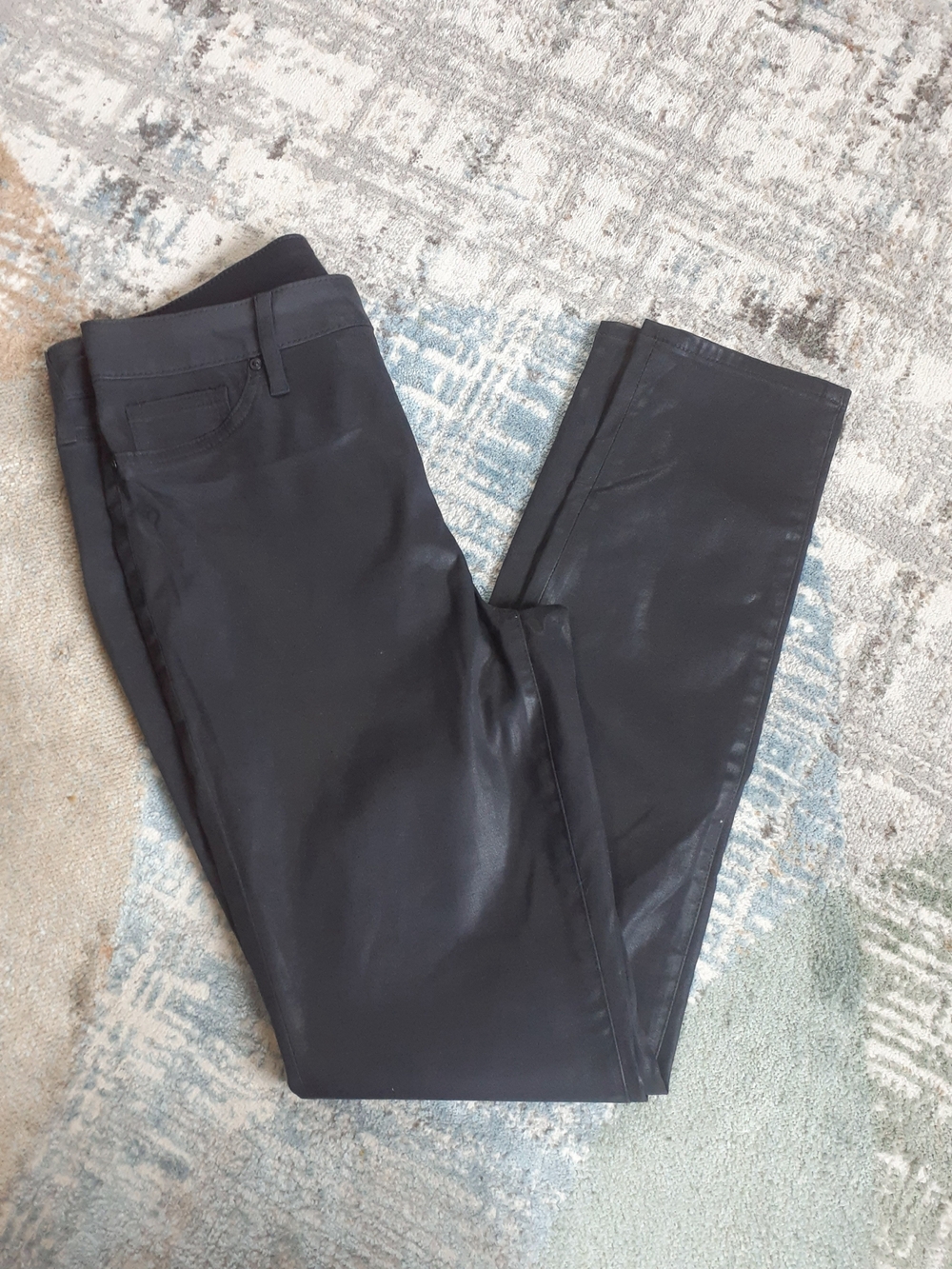 Chico's Black Coated Skinny Jeggings